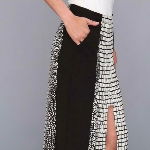 BCBG MAXAZRIA Croc Animal Print Slit Maxi Skirt - Picture 5 of 15